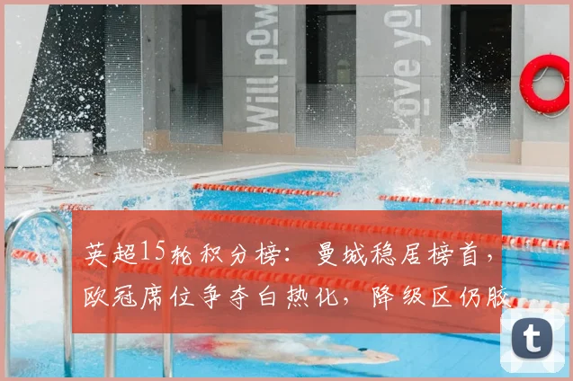 英超15轮积分榜：曼城稳居榜首，欧冠席位争夺白热化，降级区仍胶着